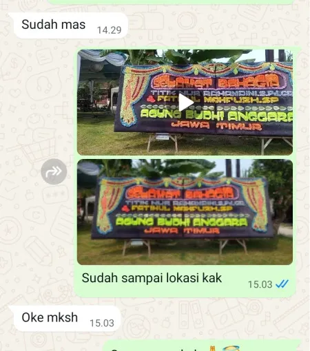 Pengiriman Papan Bunga Bandungrejo Bayan